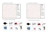 English Worksheet: Sea Animals