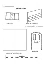 English worksheet: Houses and Homes