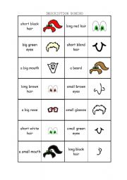 English Worksheet: Description domino