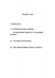 English Worksheet: CDA analysis