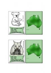 Australian Animal cards 1