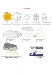 English Worksheet: the weather