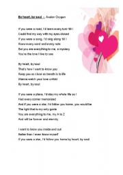 English worksheet: SONG BY AVALON OXYGEN - 