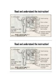 Telephone Instructions