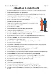 English worksheet: Arrested Development - Pilot