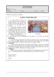 English Worksheet: English test