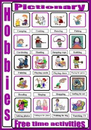 English Worksheet: Hobbies_and_free_time_activities_1