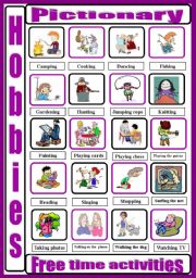 English Worksheet: Hobbies_and_free_time_activities_1