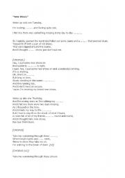 English worksheet: New Shoes (Paolo Nutini)