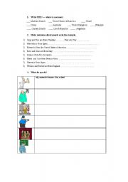 English worksheet: Tets Part 1 