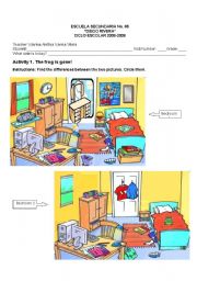 English Worksheet: There isn´t and There aren´t