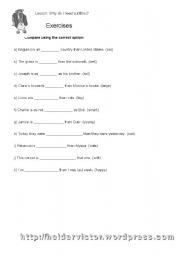 English worksheet: Comparative exersices with er or as...as (no superlatives)