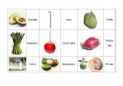 English worksheet: fruit