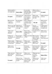 English Worksheet: pick a subject and talk