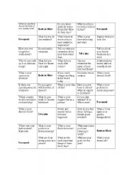 English Worksheet: pick a subject and talk
