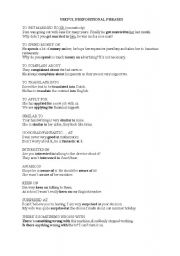 English Worksheet: Useful prepositional phrases