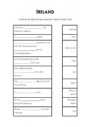 English worksheet: Simple Past (Ireland)