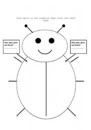 English worksheet: Ladybird spots