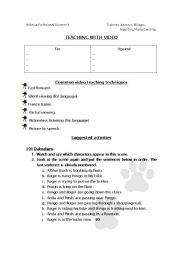 English worksheet: Video Activities