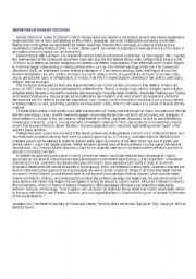 English Worksheet: MARXIST CRITICISM
