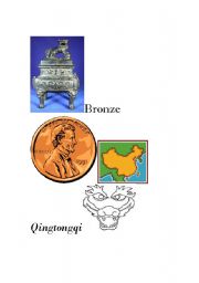 English Worksheet: chinese bronze word splash