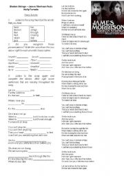 English Worksheet: Song Activity - Broken Strings 