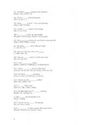 English Worksheet: Grammar quiz