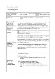 English Worksheet: Lesson Plan on a Song called the Beggar.