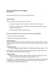 English worksheet: Run Ons, Guide and Activities