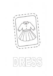 English worksheet: DRESS