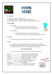 English Worksheet: Modal Verbs