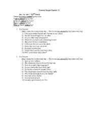 English worksheet: Present Simple Passive