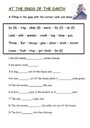 English Worksheet: At the ends of The Earth (animation)