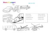 English worksheet: Means of transport