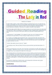 English Worksheet: American Folklore Series: GUIDED READING & WRITING + DISCUSSION: GHOST story: COMPREHENSIVE LESSON (printer-friendly, 7 pages, over 30 TASKS). With KEY.