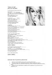 English Worksheet: Piece of Me by Britney Spears