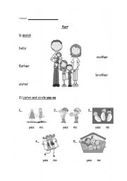 English worksheet: Family