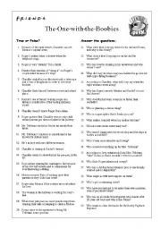 English Worksheet: Friends - The One with the Boobies