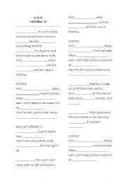 English worksheet: 3 A.M. - Matchbox 20