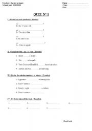 English worksheet: test