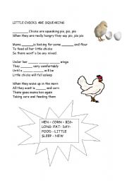 English Worksheet: learning abjectives