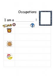 English worksheet: Occupations