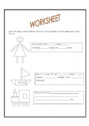 shapes  worksheet