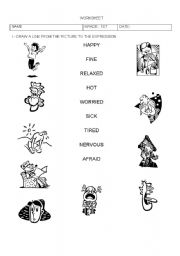 English worksheet: adjectives