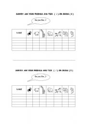 English Worksheet: Survey: Animals