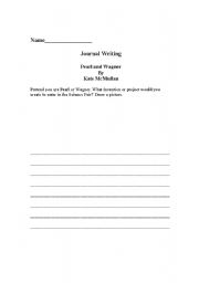 English Worksheet: Dear Juno Journal Writing