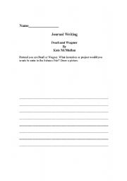 English worksheet: Dear Juno Journal Writing