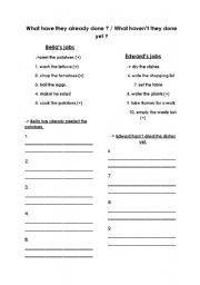 English worksheet: Already - Yet