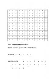 English Worksheet: Secret Picture (Happy Face - small)