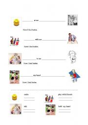 English worksheet: feelings and verbs